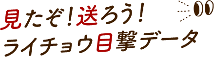 見たぞ！送ろう！ライチョウ目撃データ